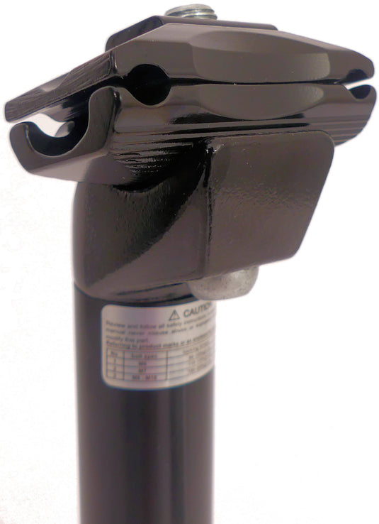 zadelpen vast 27.2 x 350 mm aluminium zilver