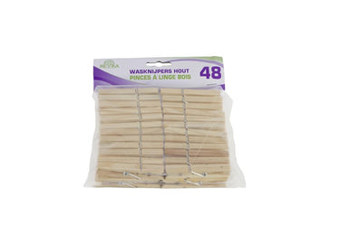 Luva betra wasknijpers hout set ã  48