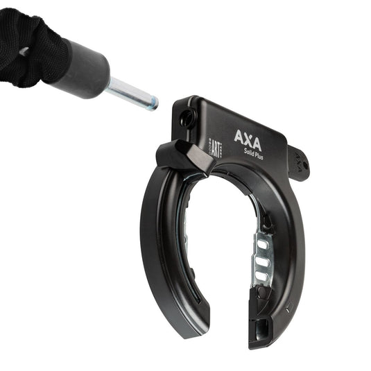 Axa ringslot solid plus zwart (op kaart)