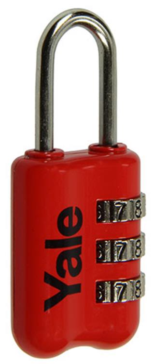 Load image into Gallery viewer, Yale 1018570 - bagage-cijferhangslot rood yp2 23 128 1r 23mm | 6 stuks
