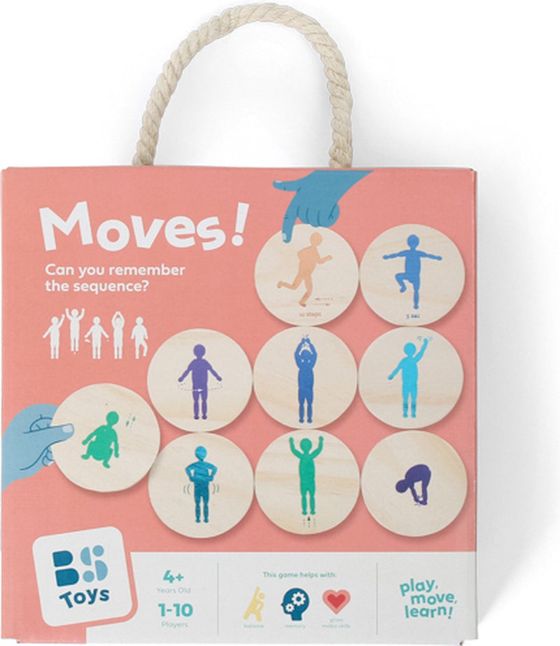 Load image into Gallery viewer, Bs toys moves! denkspel - actief beweeg spel - speelgoed vanaf 6 jaar - houten kaarten - kinderspeelgoed - cadeau kind
