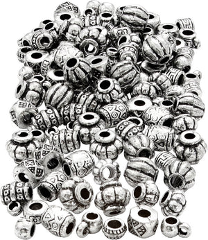 Creativ company creotime kralenmix kunststof 7-11 mm zilver 400 stuks