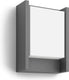 Philips led philips arbour buitenwandlamp - warmwit licht - breed