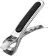 Westmark oventang, met rubberen handvat, lengte: 17,5 cm, staal siliconen, zilver zwart, 10792270