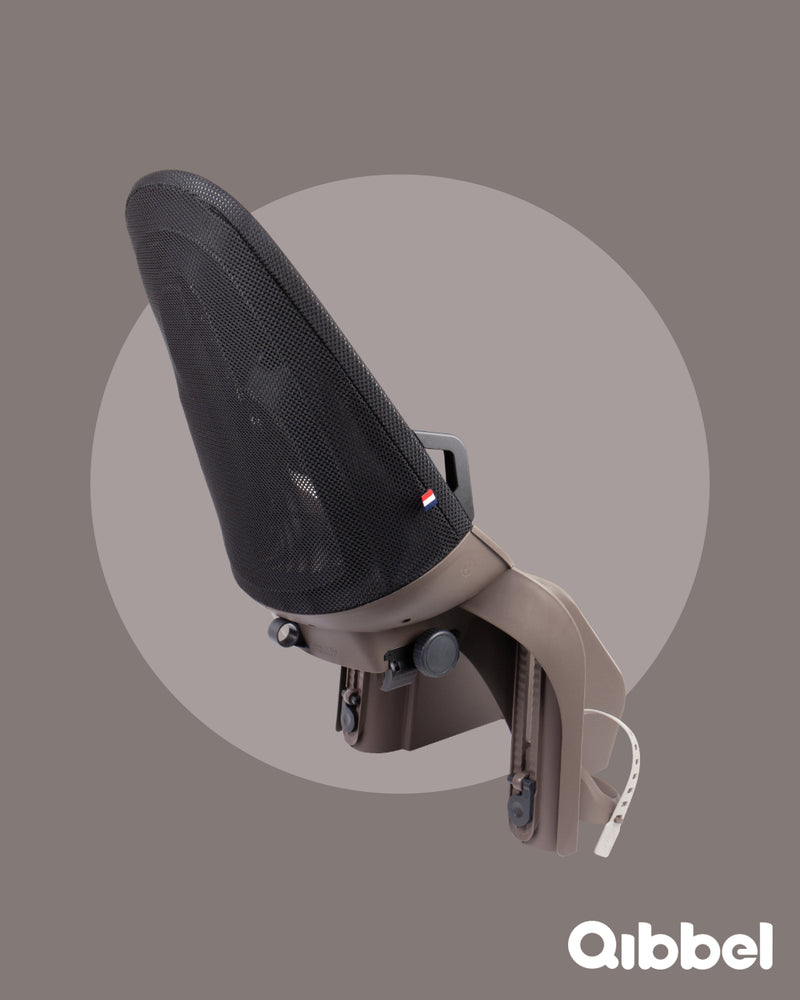 Load image into Gallery viewer, Qibbel achterzitje air frame zwart lichtbruin
