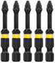 Dewalt pz1 50mm impact torsion schroefbits (5 stuks) - extreme - dt7390t
