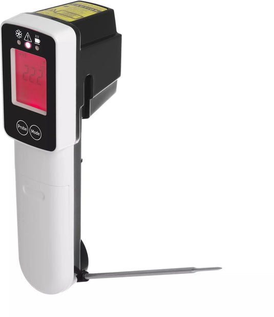 Hendi infrarood thermometer met inklapbare sonde – haccp controlelampje – meetbereik -60°c tot 350°c