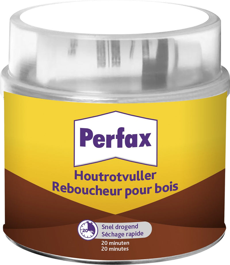 Load image into Gallery viewer, Perfax houtrotvuller 500g | hout restoratie vulmiddel | houtrotvuller voor binnenhuis projecten | rotvuller restoratie.
