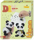 Merkloos sans marque hama - strijkkralen set - 3d panda - 2500 delig