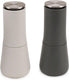 Joseph joseph milltop zout- en pepermolenset – antiknoei design – instelbare maalgraad - grijs – 2-delig