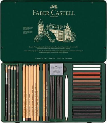 Faber-castell pitt monochrome set - 33-delig - fc-112977