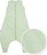 Meyco baby slub baby winter slaapoverall jumper - soft green - 80cm - 2.0 tog