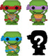 Funko teenage mutant ninja turtles - bitty pop! 4-pack 8-bit 2,5 cm verzamelfiguur - multicolours