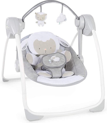 Ingenuity opvouwbare baby schommel cuddle lamb - - vanaf 0 maanden