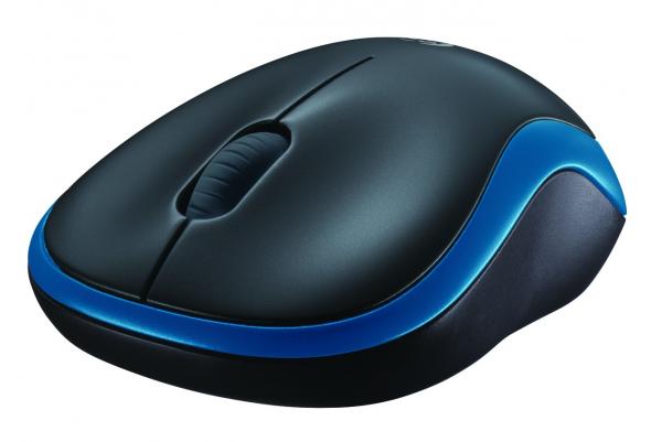 Load image into Gallery viewer, Logitech m185 wireless optical mouse blue [rf 2.4ghz, 1000 dpi, 3-button, aa, 10m]
