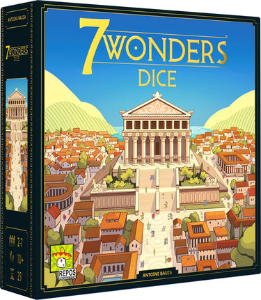 Repos production asmodee dobbelspel 7 wonders dice strategisch bordspel 2-7 spelers.