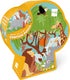 Scratch contour puzzel - safari - 58,15x28,95cm - 60 stukjes - 4 jaar