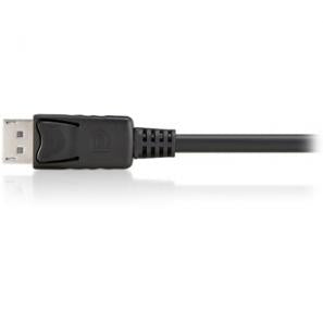 Equip 119331 displayport cable w latch, m m, 1m, black