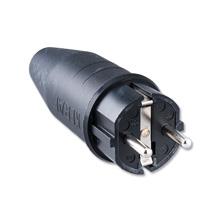 Stekker rubber 16a 250v randaarde