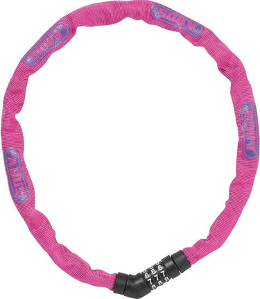 Abus fietsslot kettingslot - steel-o-chain™ 4804c - security level 4 - roze - 75 cm - geschikt voor elektrische fietsen en stadsfietsen