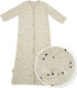 Meyco baby rib mini spot baby slaapzak met mouwen - sand melange - 90cm - 1.0 tog