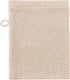 Seahorse - pure - 3x washandjes - 16x21 cm - set van 3 stuks - zandkleur