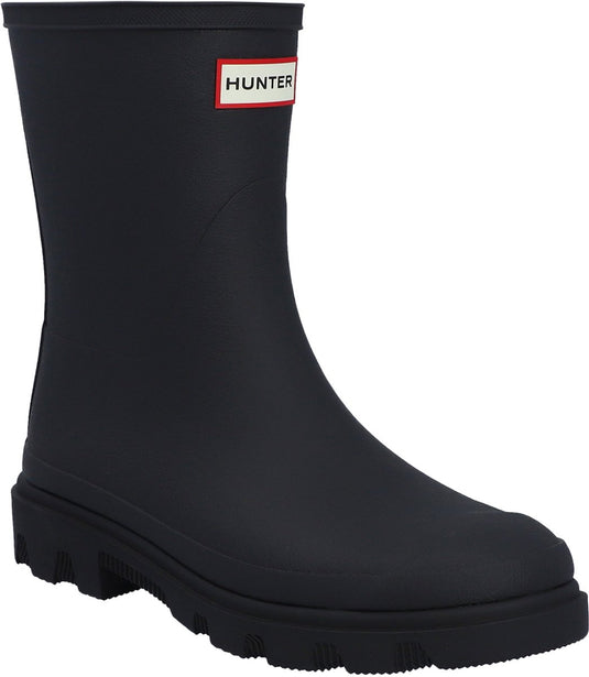 Hunter downpour short insulated boot unisex regenlaarzen - zwart