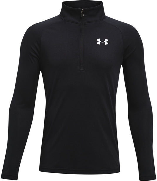 Under armour ua tech 2.0 1 - 2 zip unisex sporttrui - zwart - wit