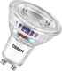 Osram energieklasse led-reflectorlamp par16 met 2 w, 360 lm, koud wit (4000 k) gemaakt van loodvrij glas met gu10 voet in energie-efficiëntieklasse a, 50 mm diameter, ip20.