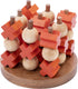 Longfield tic tac toe (medium) – houten 3 op een rij spel – boter, kaas en eieren – klassiek denkspel – 2 spelers – compact formaat – engelhart