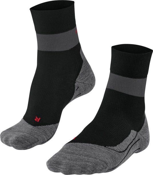 Falke ru stabilizing met compressie lyocell functioneel materiaal hardloopsokken heren zwart - maat 39-41