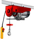 Einhell elektrische kabeltakel tc-eh 600 - 1050 w - 300 kg op 18 m - 600 kg op 9 m (met katrol) - noodstop - automatische rem - incl. katrol