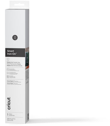 Cricut smart iron-on™ wit, geen mat nodig – vinyl voor hittetransfers (91,4 cm)