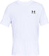 Under armour ua m sportstyle lc ss-wht heren sportshirt - wit - zwart