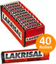 Lakrisal salmiak snoepjes showdoos voordeelverpakking zout snoep - 40 rollen à 25 g snoepgoed