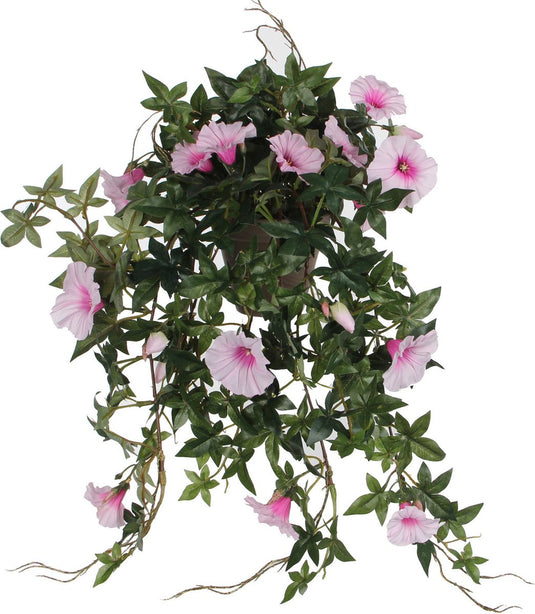 Mica decorations kunstplant petunia - lichtroze - 50 cm - kunst hangplanten
