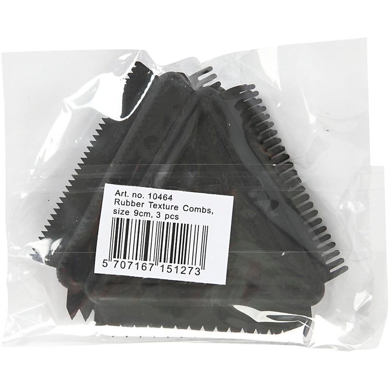 Load image into Gallery viewer, Https: www.cchobby.nl structuurkam-van-rubber-afm-9-cm-zwart-3-stuk-1-doos
