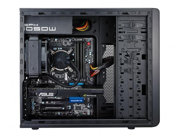 Load image into Gallery viewer, Cooler master for-500-kkn1 cm force 500 [atx 5.25x2 3.5x8 pcix10 fans x2 black]
