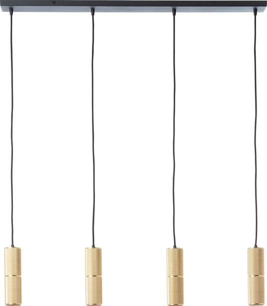 Brilliant marty - hanglamp - 4-lichts - led 4xgu10 - goud