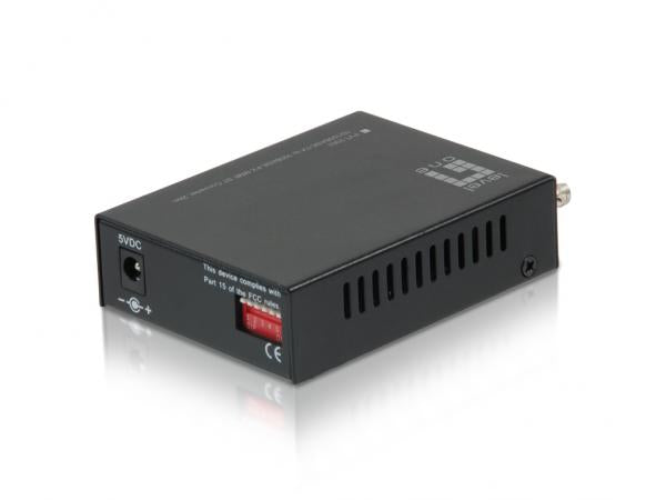 Load image into Gallery viewer, Levelone levelone fvt-2002 rj45 to st fast ethernet media converter, 100base-fx mmf st multi, 2km
