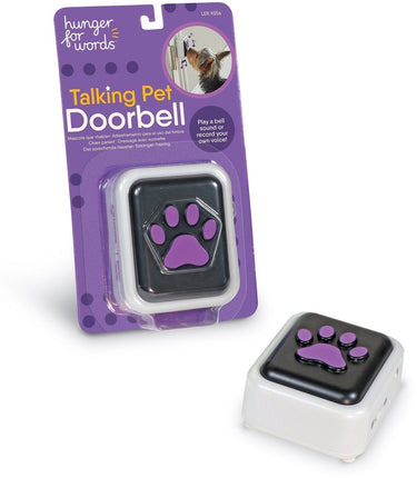 Hunger for words talking pet doorbell
