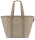Reisenthel marketshopper boodschappentas - met vakken - 17 l - taupe