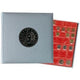 Muntenalbum exacompta staand metallic grijs