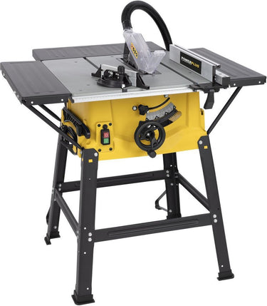 Powerplus elektrische tafelzaag powx07595 - 2000w zaag, ø250mm - recht, schuin, verstek - 563x583mm uitschuifbare tafel - met 1 acc.