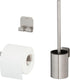 Tiger colar toiletaccessoireset - toiletborstel met houder - toiletrolhouder - haak – rvs geborsteld