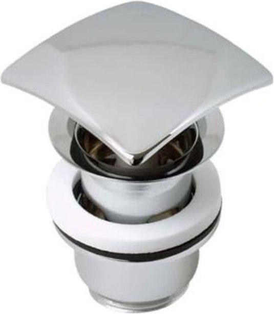 Plieger design afvoerplug - met overloop - chroom