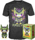 Funko dragon ball z verzamelfiguur tshirt set -s- pop! tee box perfect cell zwart