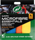 Turtle wax microvezel essentials kit - 4 verschillende microvezeldoeken - elk doek een specifieke detailingtaak - glasreiniging, polijsten buffen, interieurreiniging - 40x30cm