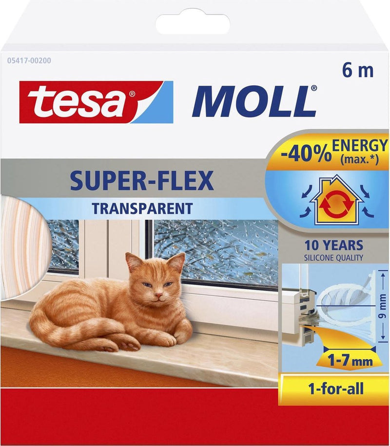 Load image into Gallery viewer, Tesa moll superflex silicone - transparant - 9 mm x 6 m
