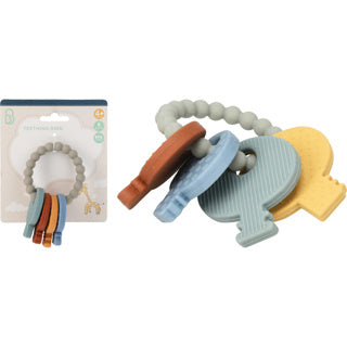 Siliconen bijtring sleutelbos